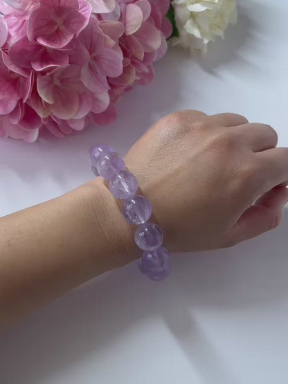 Lavendel-Amethyst Armband 16mm